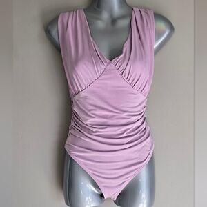 Express Body Contour lilac lavender sleeveless bodysuit size small